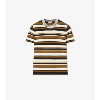 Camiseta de mezcla de lana a rayas