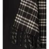 Capa reversible de lana a cuadros