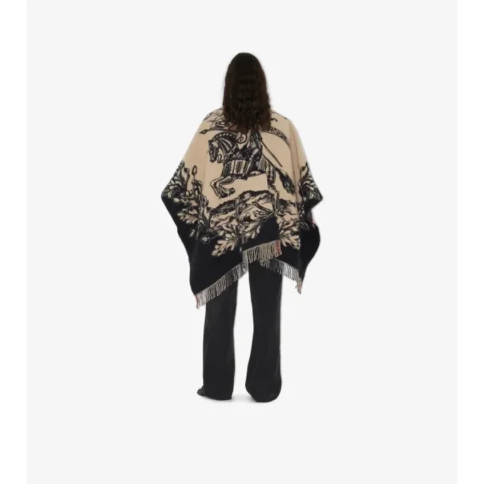 Capa reversible de lana con estampado EKD Check