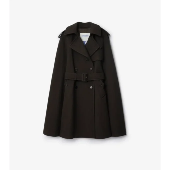 Capa tipo trench Belmont de cachemira Capa tipo trench Belmont de cachemira