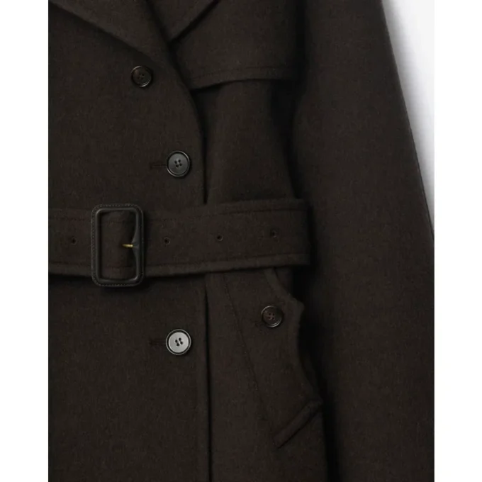 Capa tipo trench Belmont de cachemira Capa tipo trench Belmont de cachemira