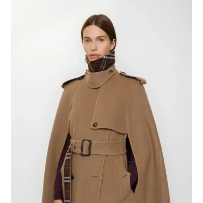 Capa tipo trench de lana Belmont Capa tipo trench de lana Belmont