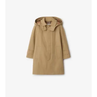 Car Coat de algodón con capucha