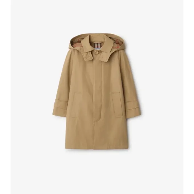Car Coat de algodón con capucha Car Coat de algodón con capucha