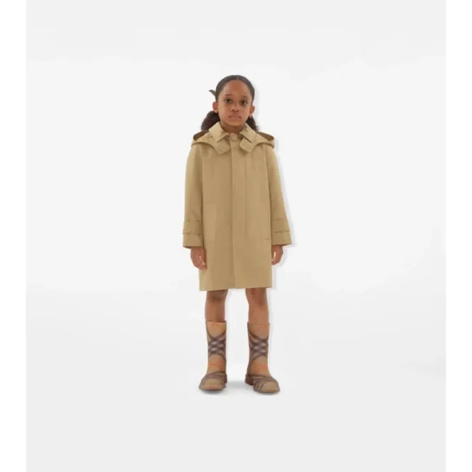 Car Coat de algodón con capucha Car Coat de algodón con capucha