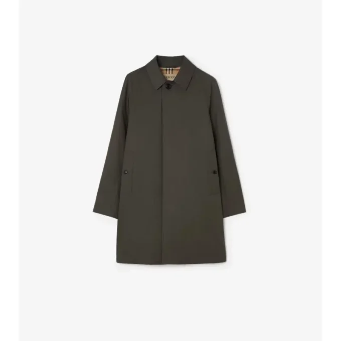 Car Coat de gabardina tropical de largo medio