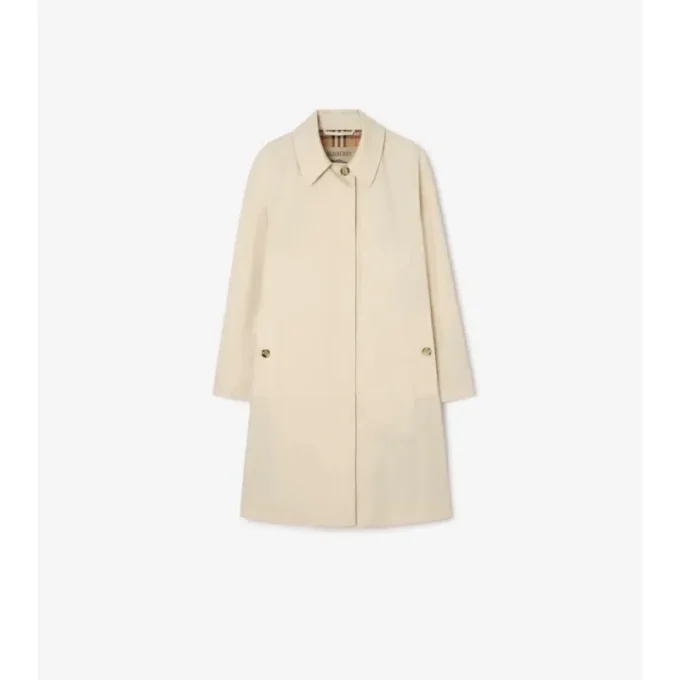 Car Coat de gabardina tropical de largo medio