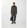 Car Coat de gabardina tropical de largo medio