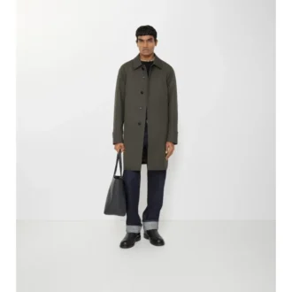 Car Coat de gabardina tropical de largo medio