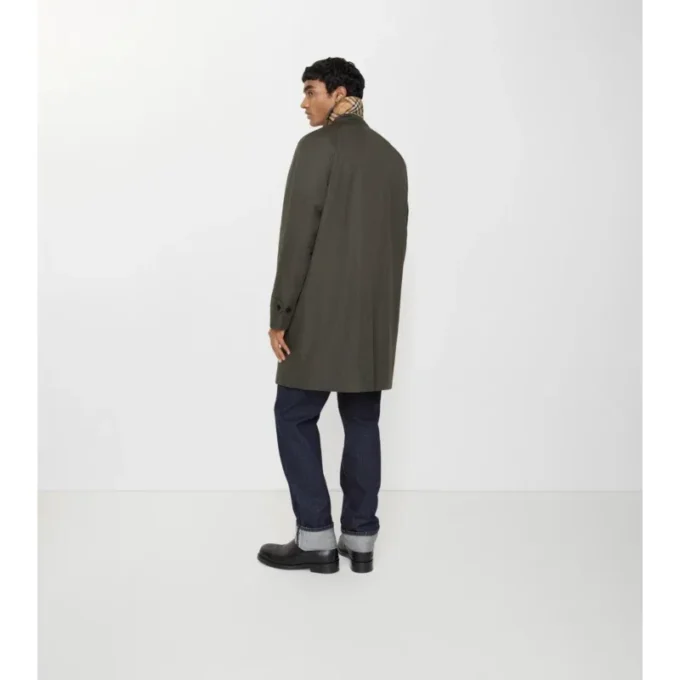 Car Coat de gabardina tropical de largo medio