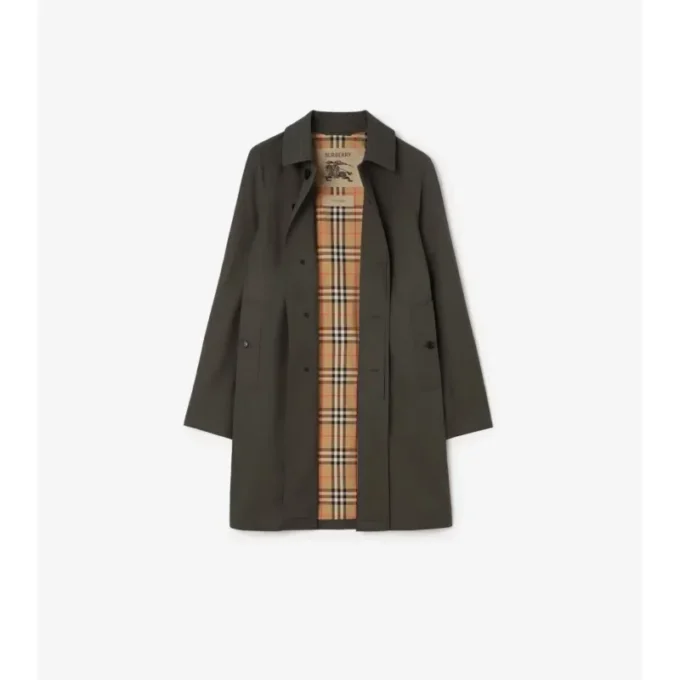 Car Coat de gabardina tropical de largo medio