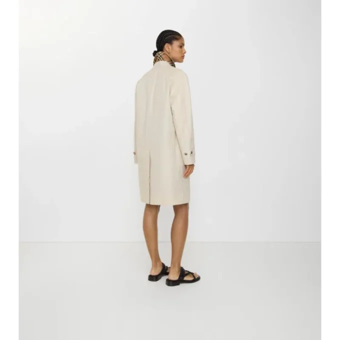 Car Coat de gabardina tropical de largo medio
