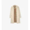 Car Coat de gabardina tropical de largo medio