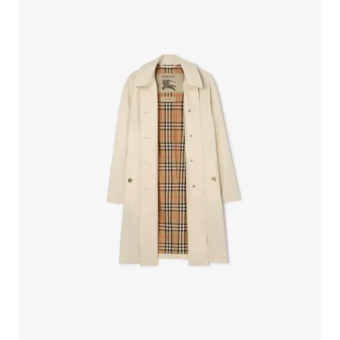 Car Coat de gabardina tropical de largo medio