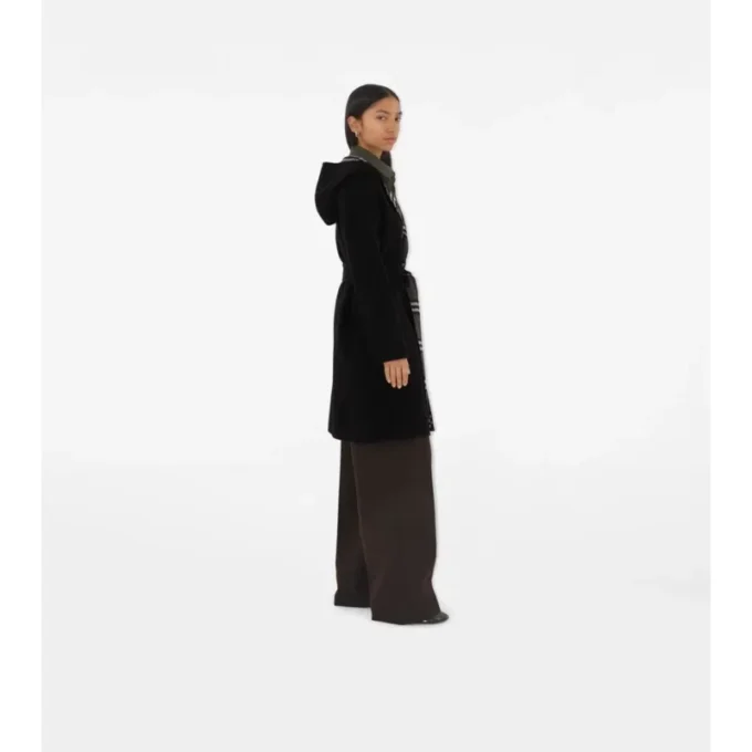 Car Coat de lana reversible de largo medio Car Coat de lana reversible de largo medio