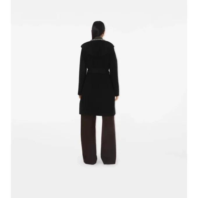 Car Coat de lana reversible de largo medio Car Coat de lana reversible de largo medio