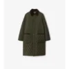 Car Coat de nylon acolchado de largo medio Car Coat de nylon acolchado de largo medio