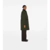 Car Coat de nylon acolchado de largo medio Car Coat de nylon acolchado de largo medio