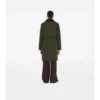 Car Coat de nylon acolchado de largo medio Car Coat de nylon acolchado de largo medio