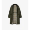 Car Coat de nylon acolchado de largo medio Car Coat de nylon acolchado de largo medio