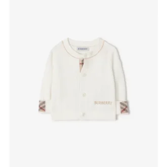 Cardigan de algodón con logotipo