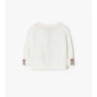 Cardigan de algodón con logotipo