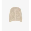 Cardigan de algodón de punto calado Cardigan de algodón de punto calado