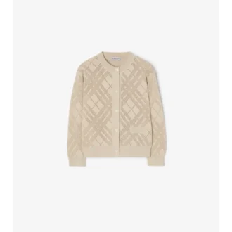 Cardigan de algodón de punto calado