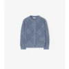 Cardigan de algodón de punto calado Cardigan de algodón de punto calado