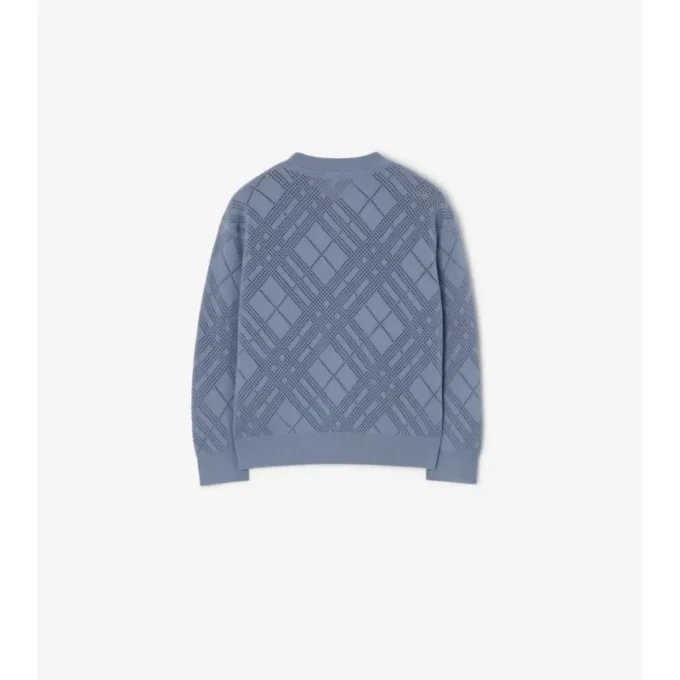 Cardigan de algodón de punto calado Cardigan de algodón de punto calado