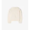 Cardigan de algodón y lana con bolsillos de cuadros