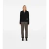 Cardigan de lana con etiqueta de cuadros Cardigan de lana con etiqueta de cuadros