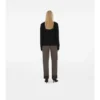 Cardigan de lana con etiqueta de cuadros Cardigan de lana con etiqueta de cuadros