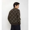 Cardigan de lana y cachemira a cuadros Cardigan de lana y cachemira a cuadros