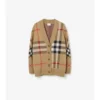 Cardigan de mezcla de lana a cuadros