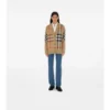 Cardigan de mezcla de lana a cuadros