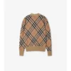 Cardigan de mezcla de lana y mohair con estampado de cuadros