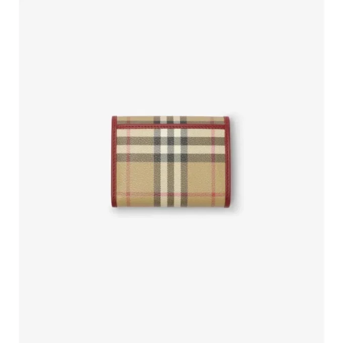 Cartera plegable con estampado de cuadros pequeños Cartera plegable con estampado de cuadros pequeños
