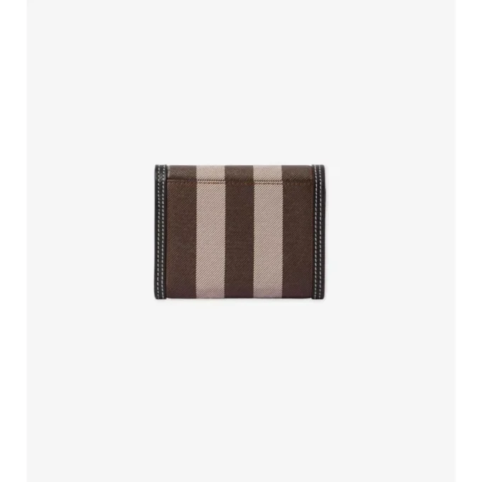 Cartera plegable con estampado de cuadros pequeños Cartera plegable con estampado de cuadros pequeños