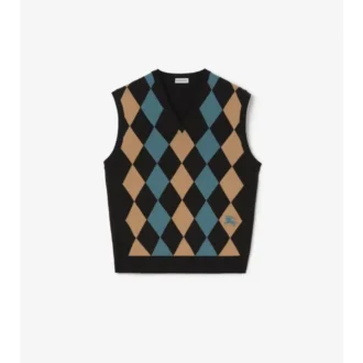 Chaleco de lana con diseño Argyle
