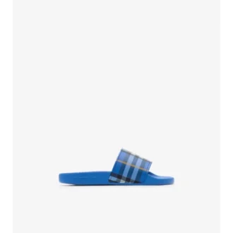 Chanclas con estampado de cuadros
