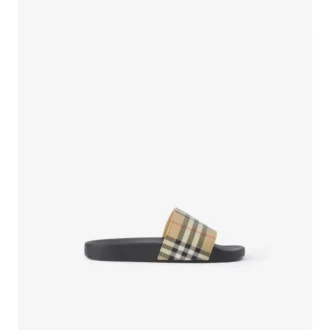 Chanclas con estampado de cuadros