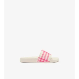 Chanclas con estampado de cuadros