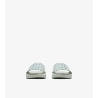 Chanclas con estampado de cuadros