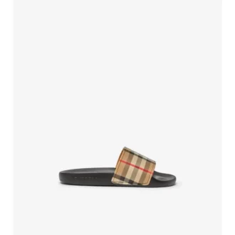 Chanclas con estampado de cuadros Vintage Check