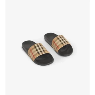 Chanclas con estampado de cuadros Vintage Check