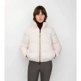 Chaqueta acolchada Ambleside con ribetes a cuadros