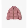 Chaqueta acolchada de nailon con cinta a cuadros Chaqueta acolchada de nailon con cinta a cuadros