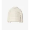 Chaqueta acolchada de nailon con cinta a cuadros Chaqueta acolchada de nailon con cinta a cuadros