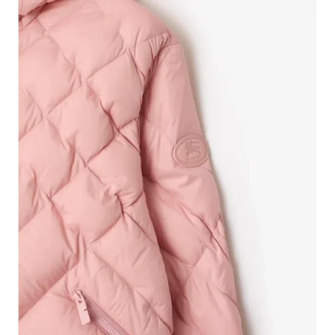 Chaqueta acolchada Delley de nailon con costuras en forma de cuadros Chaqueta acolchada Delley de nailon con costuras en forma de cuadros